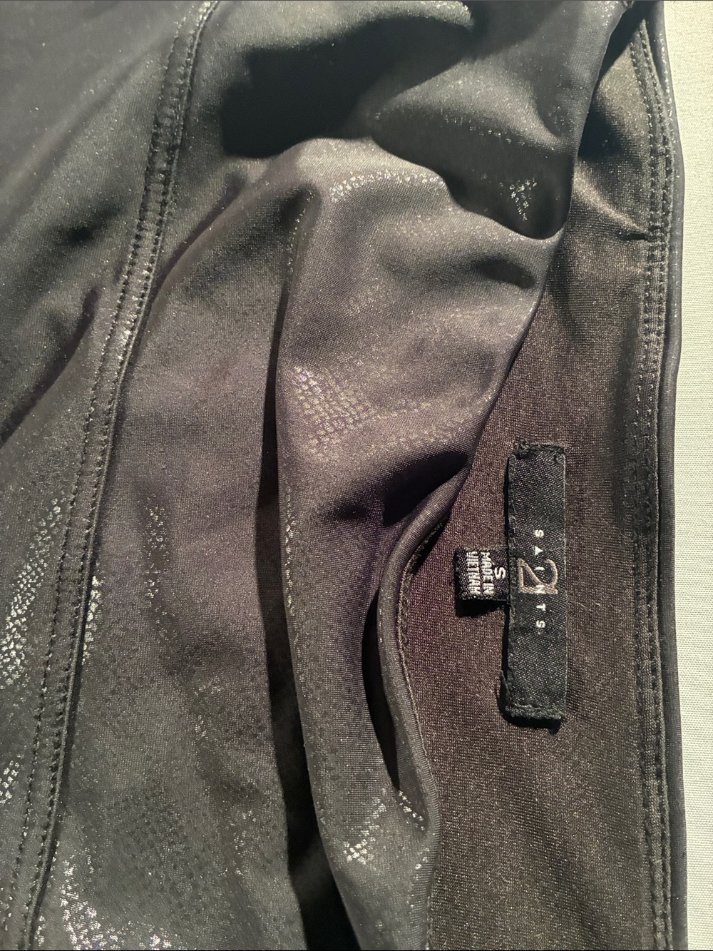 Woman’s Black Performance Joggers with Subtle Texture - S